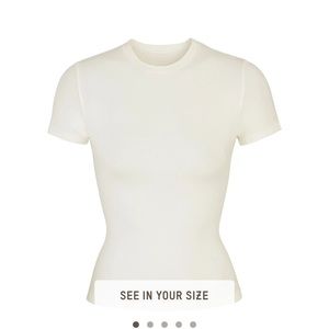 SKIMS Cotton Jersey T-shirt Marble XXS NWOT